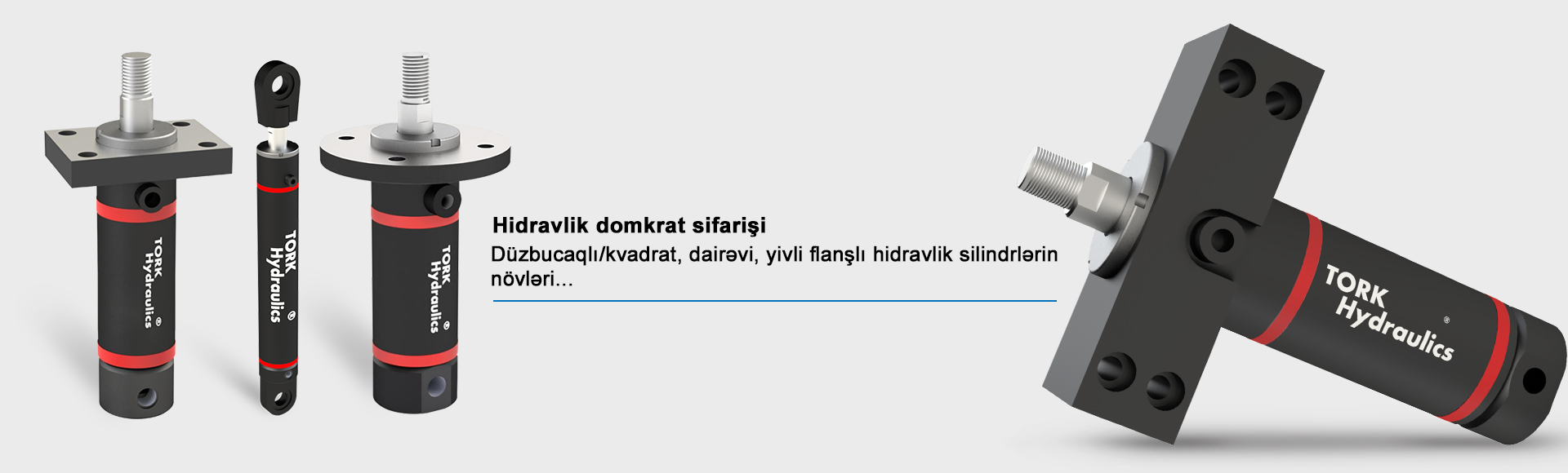 Hidravlik domkrat - hidravlik silindr - dairəvi kvadrat-düzbucaqlı yivli flanş silindrinin hazırlanması və sifarişi